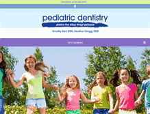 Tablet Screenshot of mansfieldkidsdentist.com